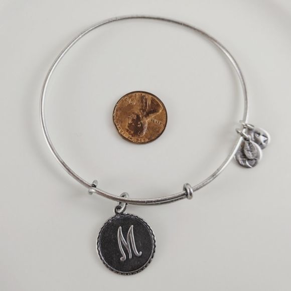 Alex and Ani Jewelry - Alex and Ani Rafaelian Silver Initial M Bracelet